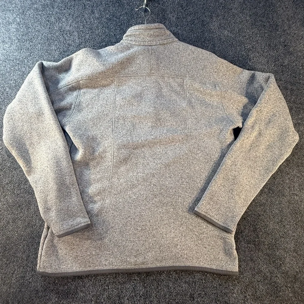 Patagonia Better Sweater Men's M Gray 1/4 Zip Fleece Pullover Jacket Pocket